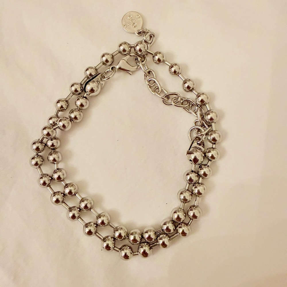 Sterling Silver Beaded Necklace